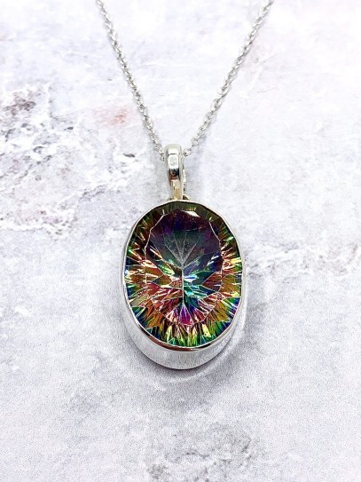 Mystic Topaz 'Aruni' necklace