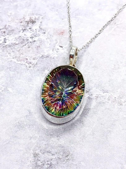 Mystic Topaz 'Aruni' necklace