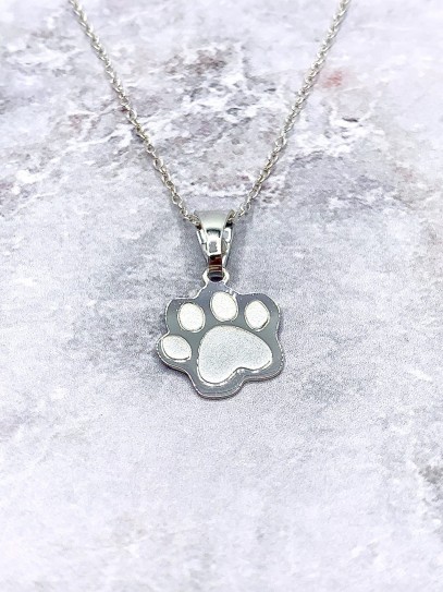 Silver 'Puppy' necklace