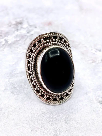 Anillo 'Carolina' de Ónix