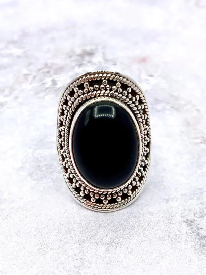 Anillo 'Carolina' de Ónix