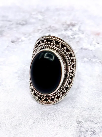 Anillo 'Carolina' de Ónix