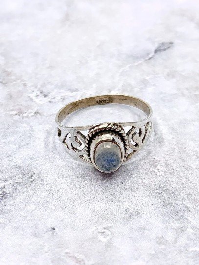 Anillo 'Ethnic' de Piedra Luna