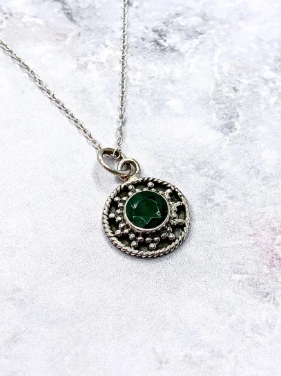 Emerald 'Neela' necklace