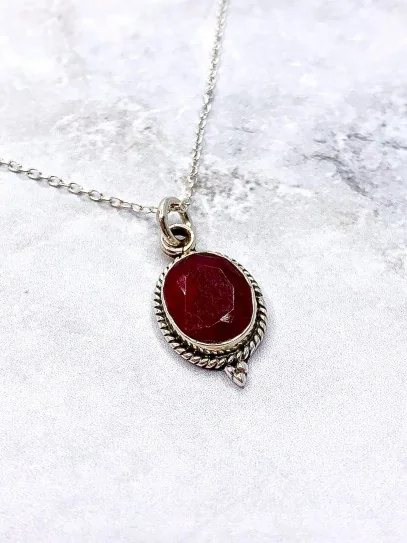 Ruby 'Trisha' necklace
