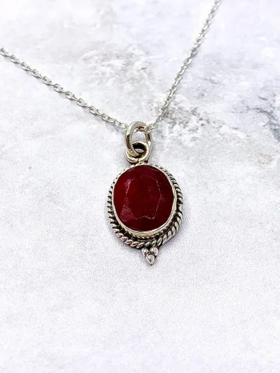 Ruby 'Trisha' necklace