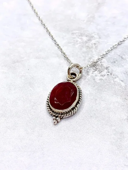 Ruby 'Trisha' necklace