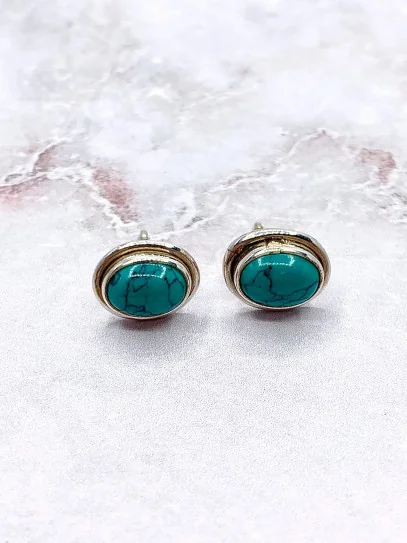 Pendientes 'Freedom' de Turquesa