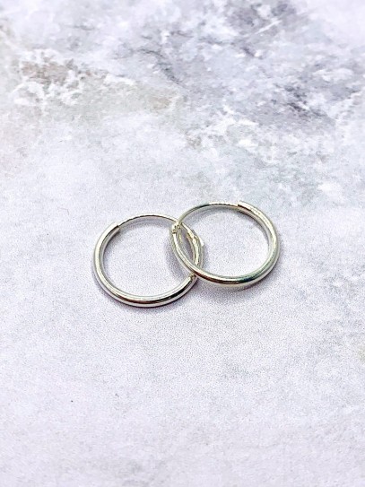 Aros 'Basic' mini (10 mm x Plata de ley)