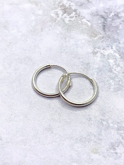 Aros 'Basic' mini (10 mm x Plata de ley)