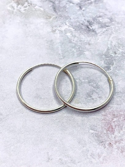 Arracades 'Basic' (20 mm x Plata de llei)