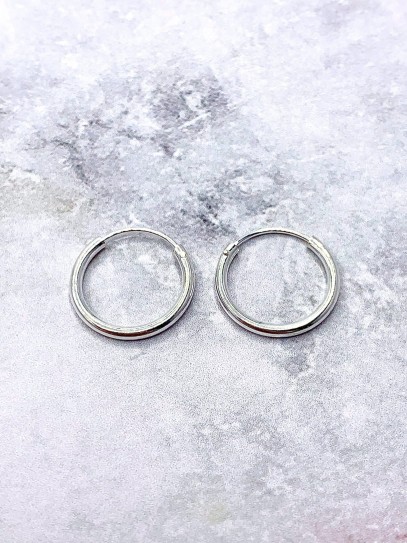 Aros 'Basic' (15 mm x Plata de ley)