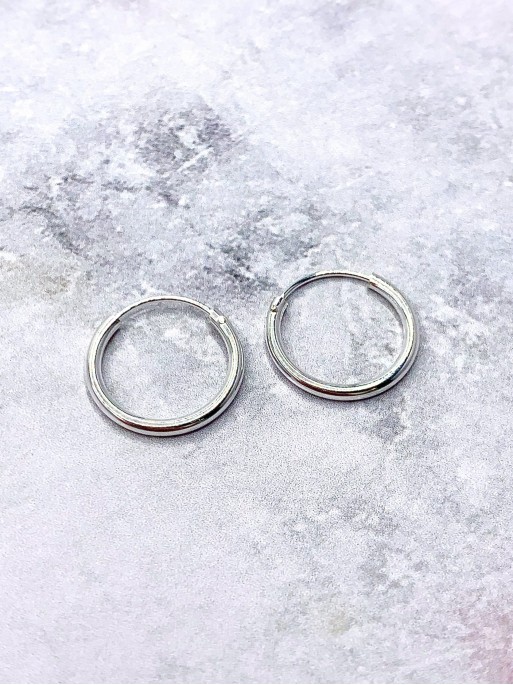 Aros 'Basic' (15 mm x Plata de ley)