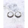Bali 'Goa Gajah' Earrings (15mm x Sterling Silver)