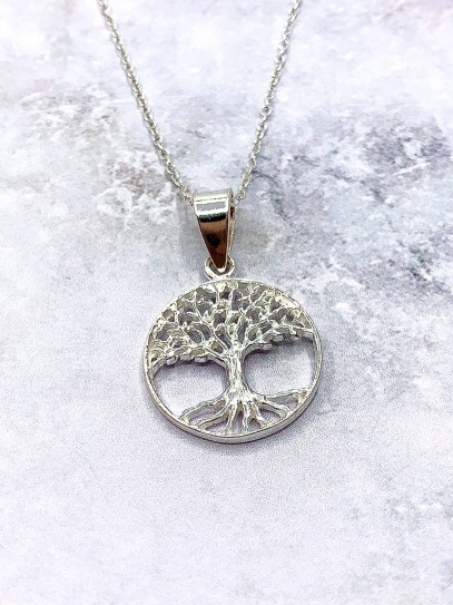 Silver 'Dalia' necklace