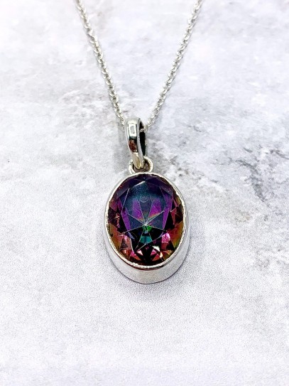 Collar 'Ananda' de Topacio Místico