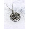 Silver 'Tetragrammaton' necklace