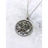 Silver 'Tetragrammaton' necklace
