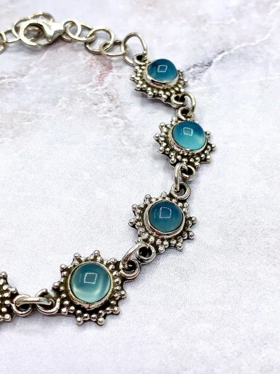 Pulsera 'Sun' de Calcedonia | Curativa