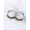 Aros Bali 'Goa Lawah' (12 mm x Plata de ley)