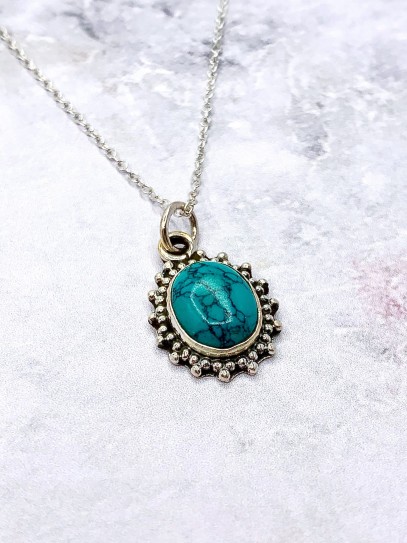 Turquoise 'Kinari' necklace
