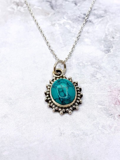 Turquoise 'Kinari' necklace