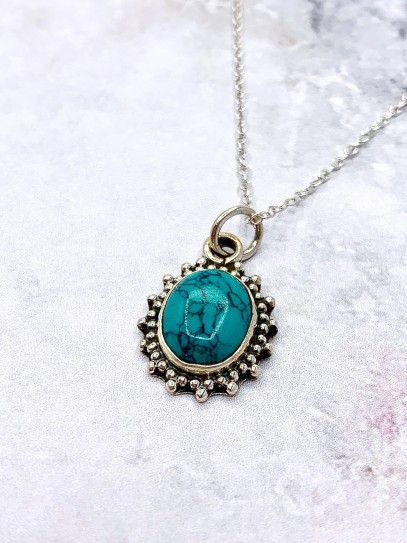 Turquoise 'Kinari' necklace