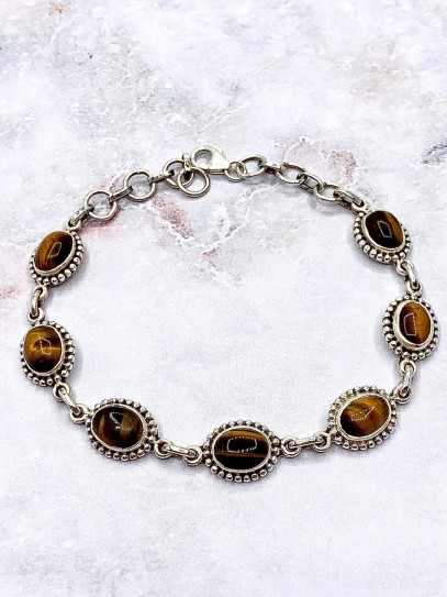 Pulsera 'Carolina' de Ojo de Tigre | Protección y suerte