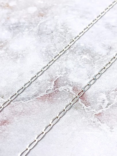 Silver 'Minerva' chain 45 cm