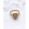 Anell 'Ethnic' d'or 24k i Pedra lluna