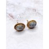 24k gold and Moonstone 'Naisha' earrings