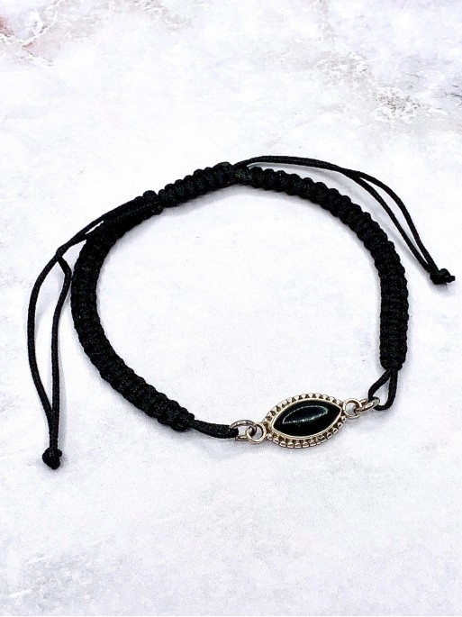 Polsera 'Navani' d'Ònix (macramé)