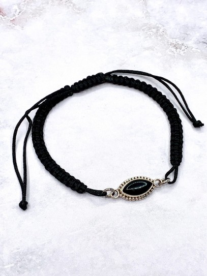 Polsera 'Navani' d'Ònix (macramé)