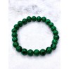 Malachite 'Asha' bracelet 8mm | Protection and meditation