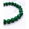 Malachite 'Asha' bracelet 8mm | Protection and meditation