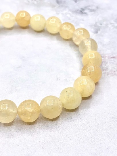 Citrine 'Asha' bracelet 8mm | Money and prosperity