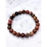 Rhodonite 'Asha' bracelet 8mm | Friendship and love