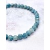 Pulsera 'Asha' de Aguamarina 6mm | Armoniza, energía positiva