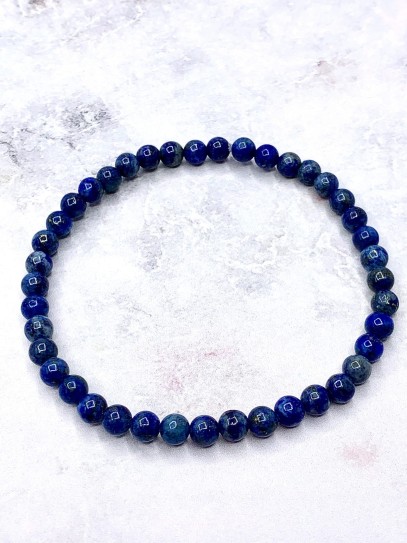 Fine Lapis Lazuli 'Asha' bracelet 6mm | Spirituality and calm