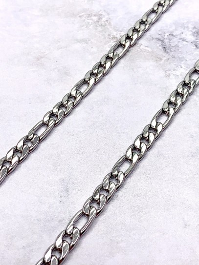 Cadena alterna barbada 3 en 1 (4,5 mm x Acero Inoxidable 316L)