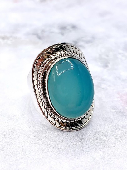 Chalcedony 'Kerani' ring