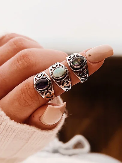 Anillo 'Ethnic' de Amatista