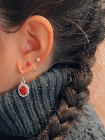 Pendientes 'Shaila' de Rubí