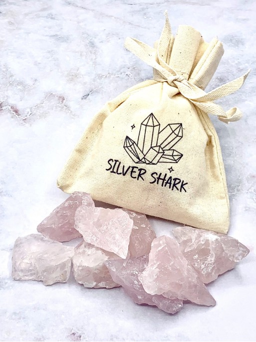 Quars rosa en brut | Amor i autoestima