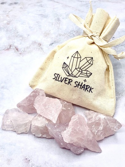 Quars rosa en brut | Amor i autoestima