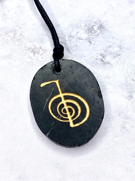 Natural Shungite 'Nakia' necklace
