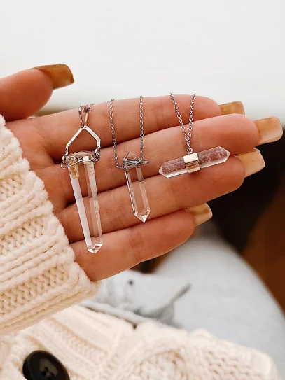 Clear Quartz 'Kumari' necklace