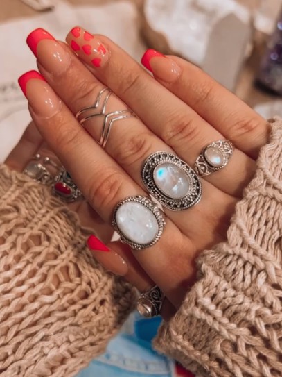 Anillo 'Chiara' de Piedra luna