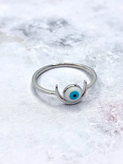 Silver 'Spirit eye' ring