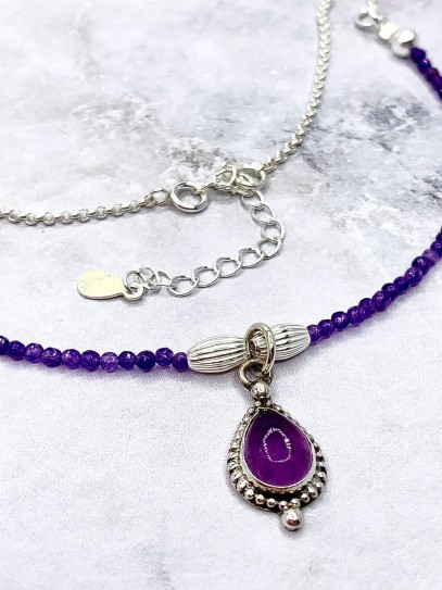 Amethyst 'Kalinda' necklace